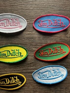 Von Dutch Logo Patches Set Lot 6 FASHION Designer